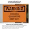 Signmission Cholera Quarantine Keep Out! OSHA Warning Sign, Vinyl Decal, 5in W x 3.5in L, 2PK OS-2PACK-WS-D-35-L-12020 - alternate 3